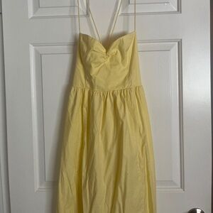Vintage yellow midi dress